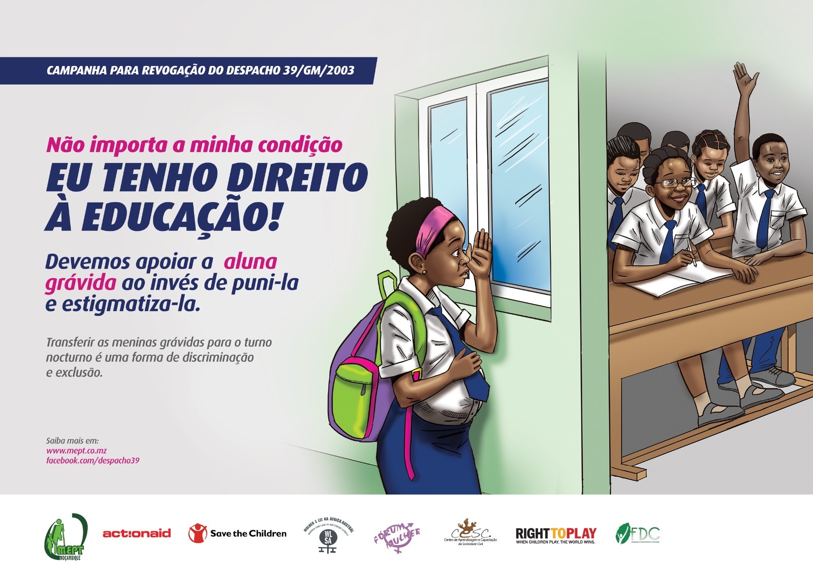 Distribuição de material pedagógico